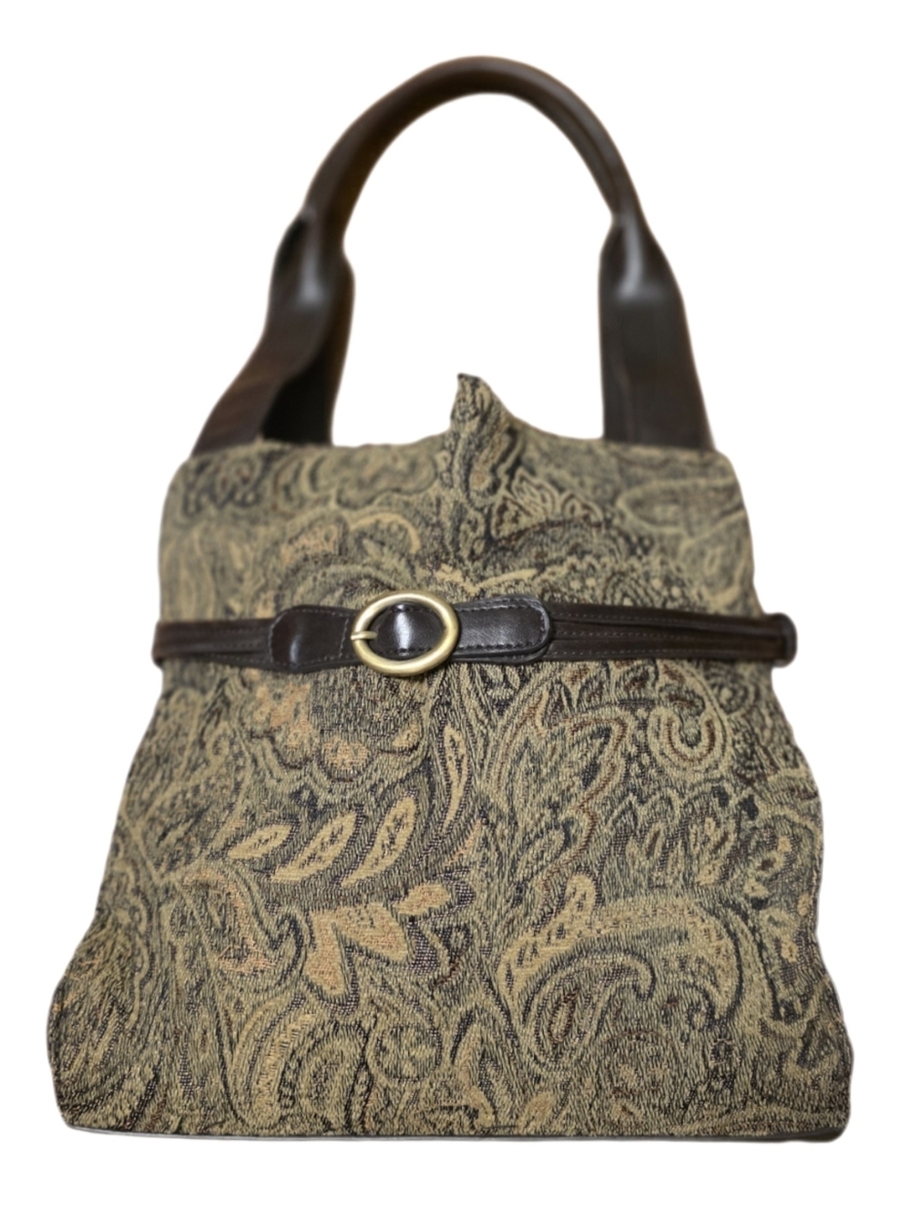 Vintage Coldwater Creek Regal Hobo Paisley Tapestry Shoulder Bag EUC